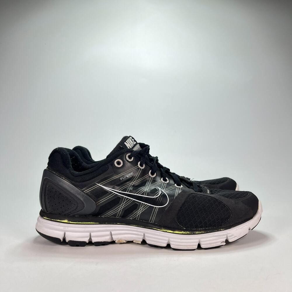 Nike Lunarglide 2 Flywire Black White Running Shoes 407647-031 Womens Size 9.5